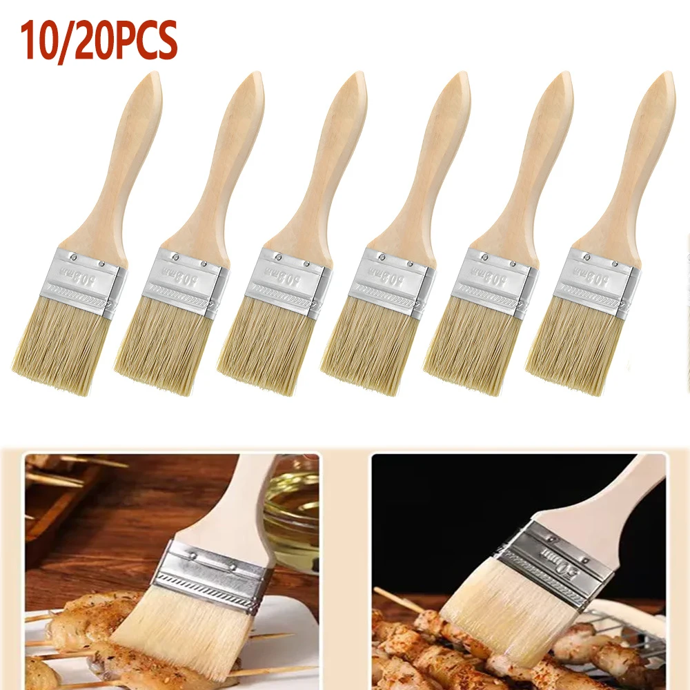 

10/20 шт. кисть для рисования с мягкой щетиной, не выпадающая щетина, смешанная коричневая кисть, пищевая мебель, набор инструментов для рисования