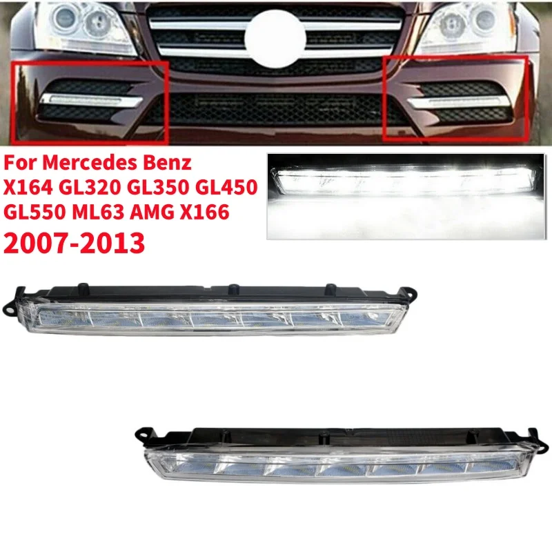 1/2 шт., передние противотуманные фары для Mercedes Benz X164 GL320 GL350 GL450 GL550 ML63 AMG X166 2007-2013