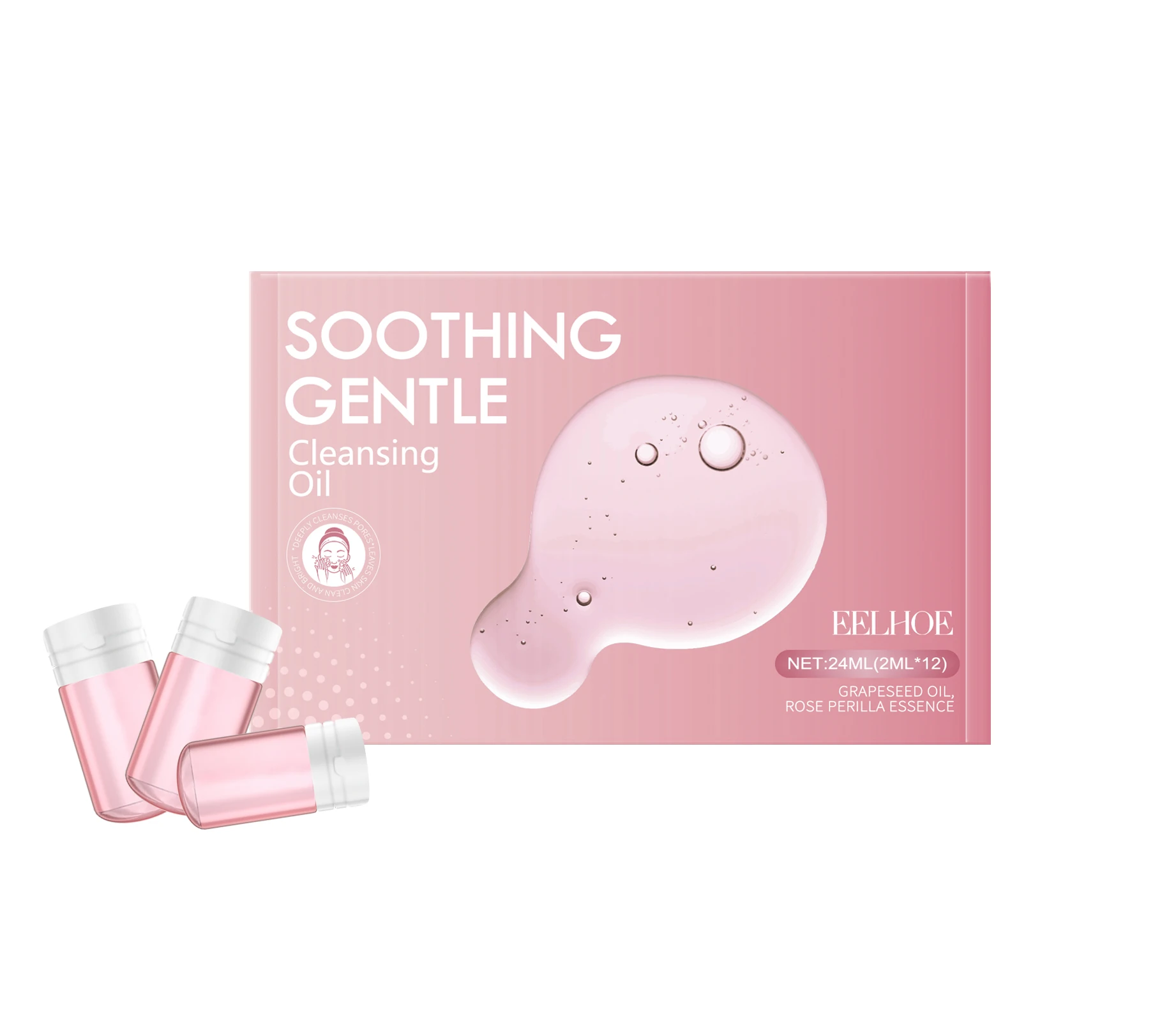 El aceite desmaquillante suave calma suavemente el rostro, los ojos y los labios se puede utilizar, transparente y no apretado, una nueva opción para quitar el maquillaje.