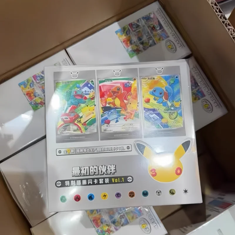 Hot Sale Original Chinese PokéMon Ptcg Card First Partner Sir Set  30th Anniversary Celebration Collectible Cards Birthday Gifts view 3