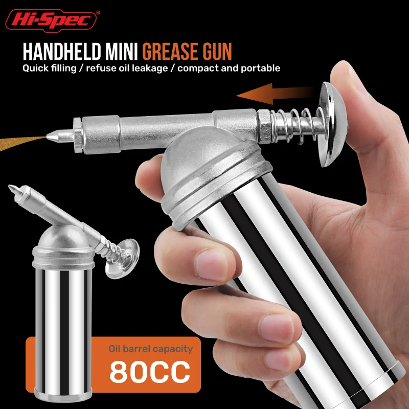 

80cc Car Mini Manual Grease Oiler Machine Injector Pressure Handheld High Pressure Oil Car Grease Injector Gun For Impact Wrench