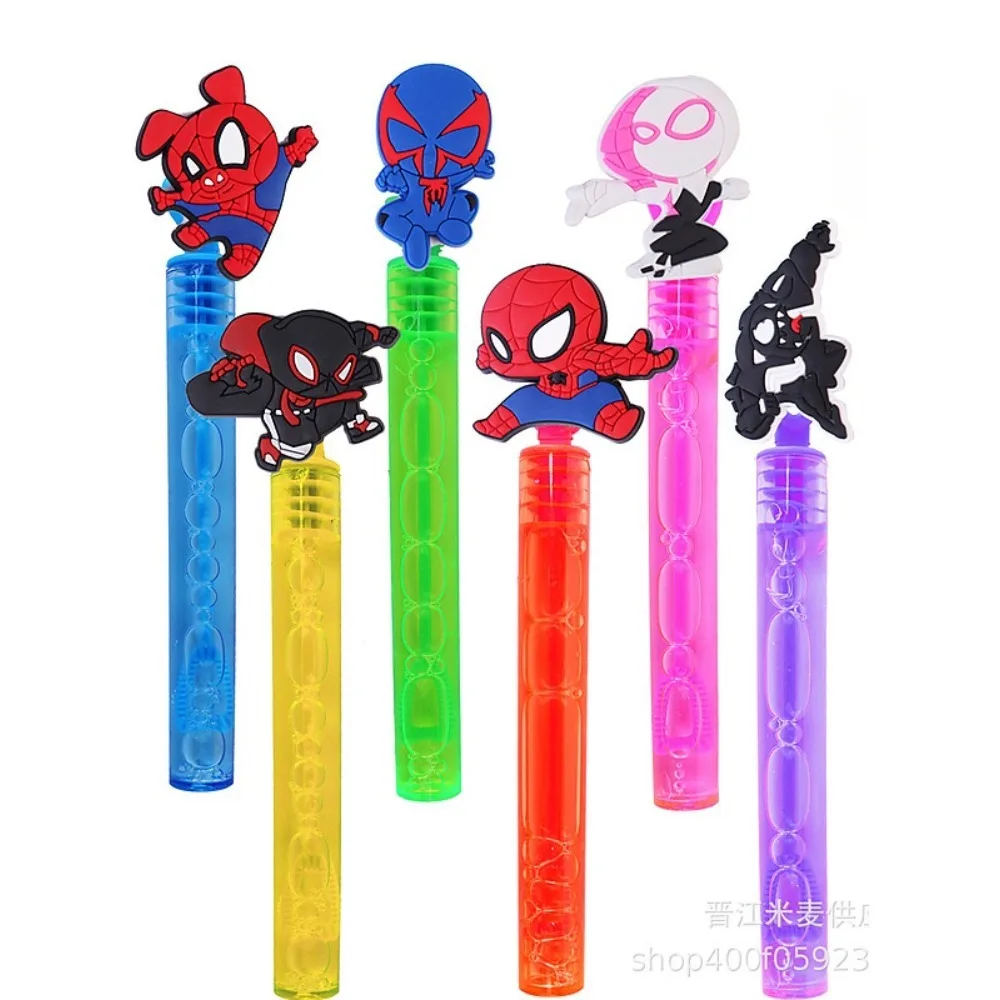 Marvel Hero Spider Man Anime Bubble Soap Bottle Wedding Gifts for Guests Birthday Party Decoration Baby Shower Favors Kids Toys