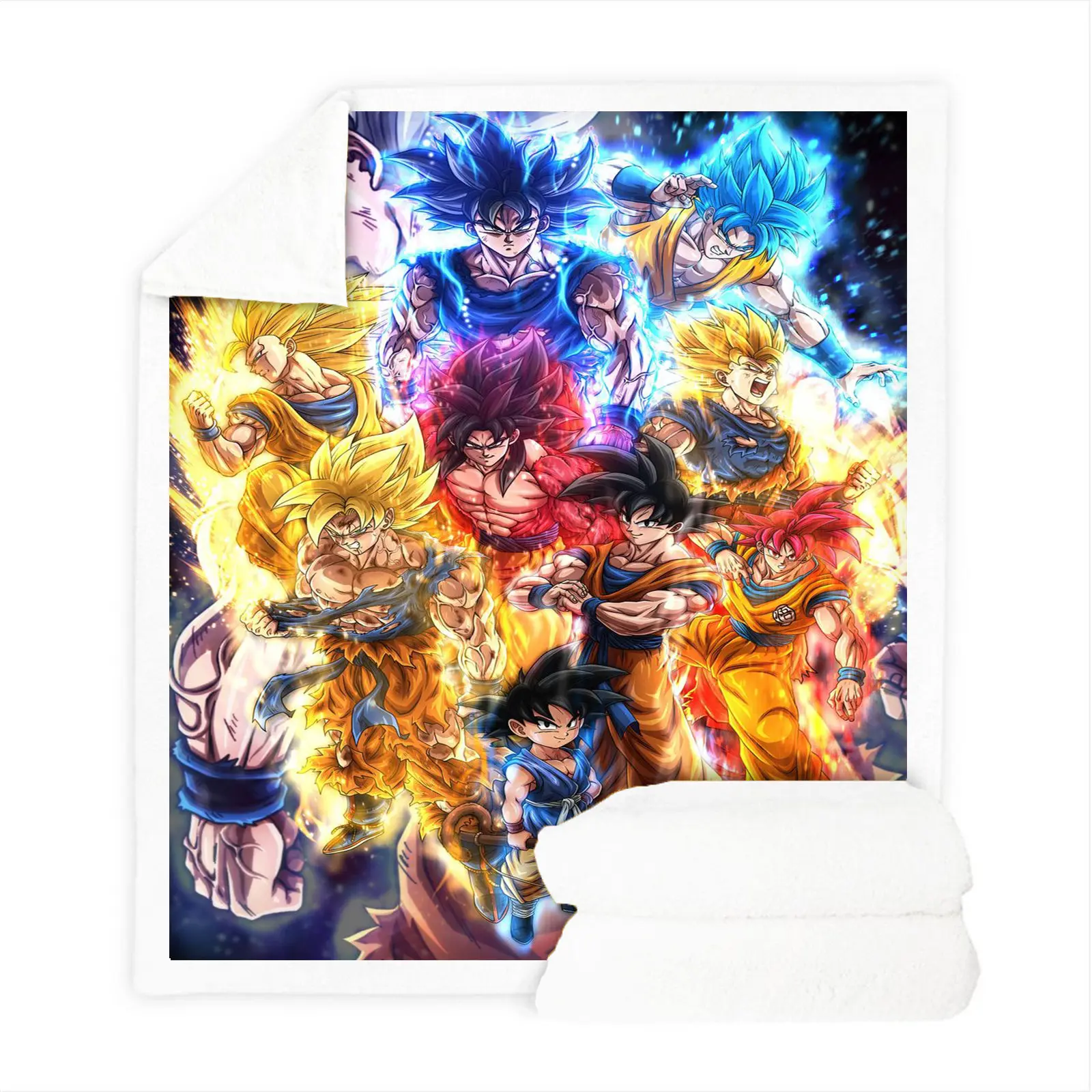 Dragon Ball Anime Blanket For Winter Furry Microfiber Fabric Home Travel Airplane Bed Blankets And Throws Luxury