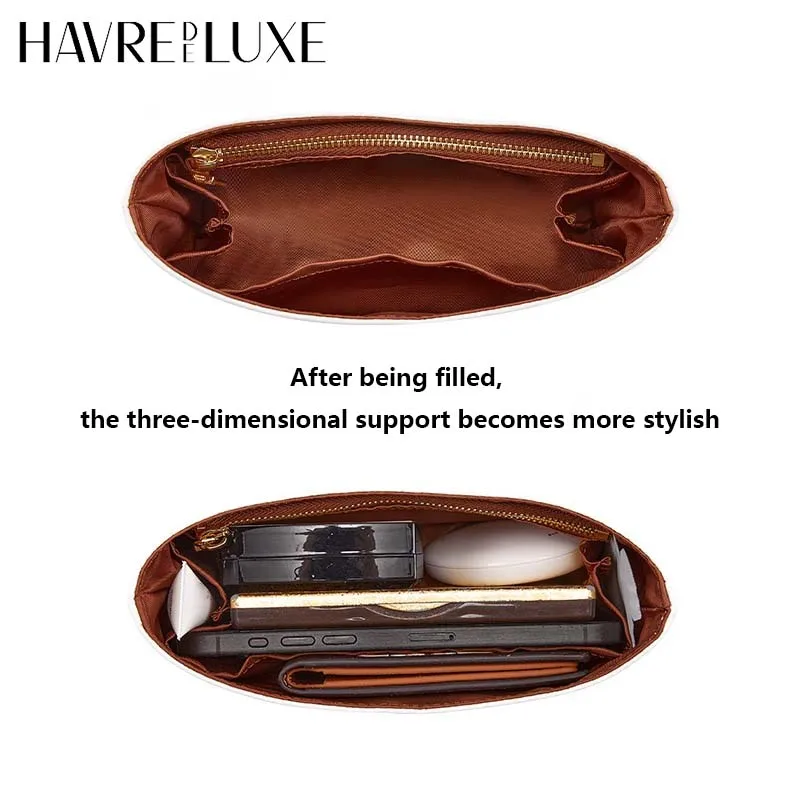 إدراج منظم الحقائب لـ Coach Laurel19 31 mini YKK سحاب DuPont حقيبة تخزين الورق دعم حقيبة اليد أكياس بطانة الملحقات