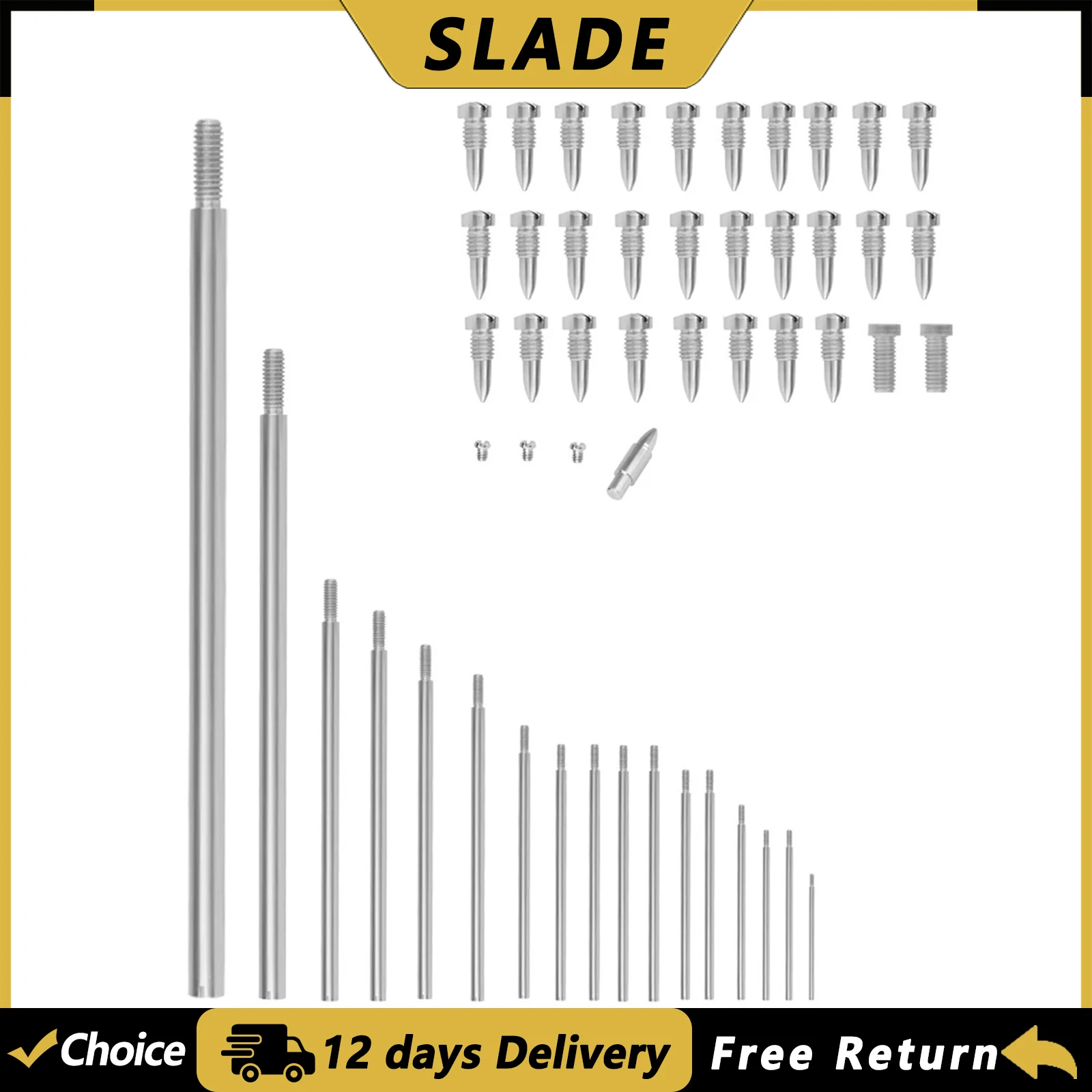 SLADE Baritone Saxophone Repair Tools Threaded Rod Screw Conical Nail Woodwind Instrument Repair Tools Sax Parts Accessories