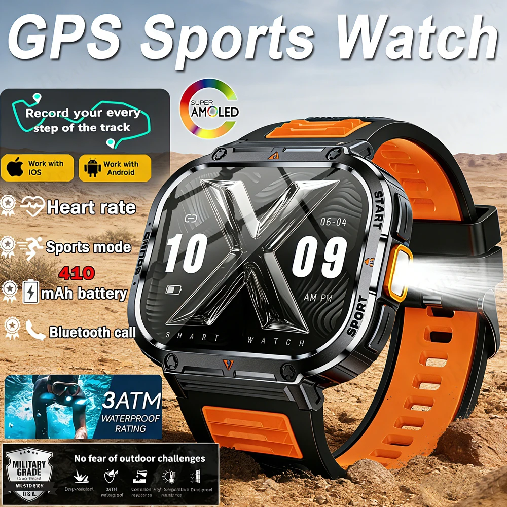 

Новые смарт-часы 2026 года с Bluetooth-вызовами для мужчин, для активного отдыха, со светодиодной подсветкой, мониторингом здоровья, 100+ спортивных режимов