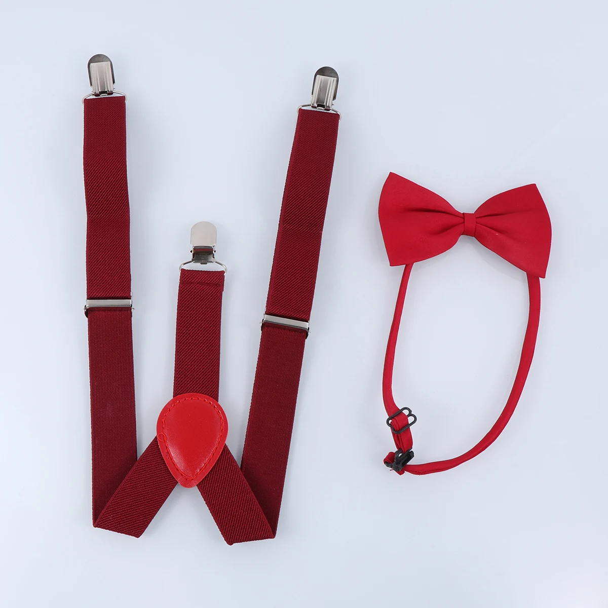 

Baby Boys Kids Elastic Adjustable Suspenders Bowtie Set Academy Style Party Accessory X Back Tie Band For Children Durable