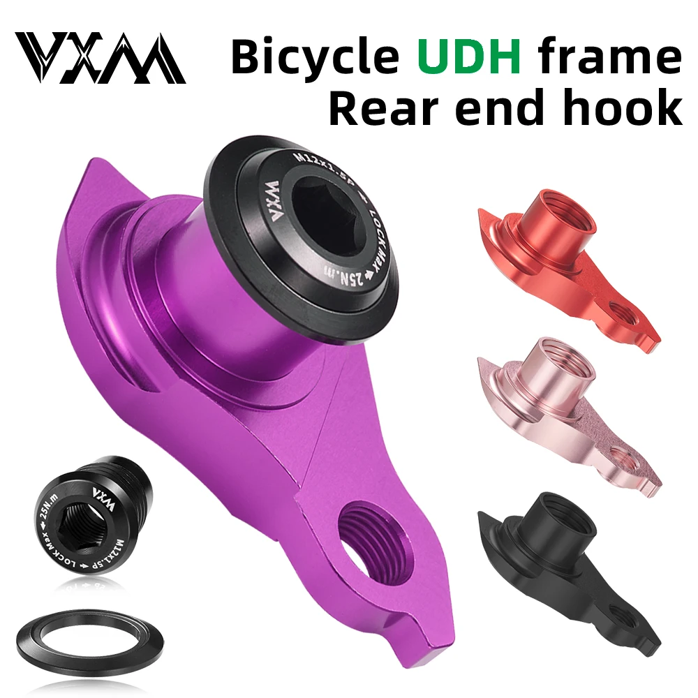 Pièces de crochet de queue d'engrenage de vélo, cintre de Transmission M12-1.0, cintre de Transmission arrière en aluminium pour pièces pratiques de vélo UDH