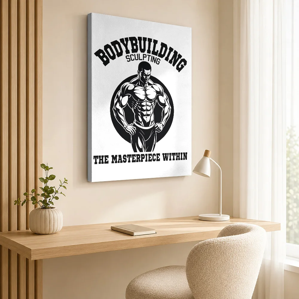 Bodybuilding Masterpiece Canvas Painting Poster Customized Photo Fitness Motivation Wall Art for Gym Decor Gift for Collectors