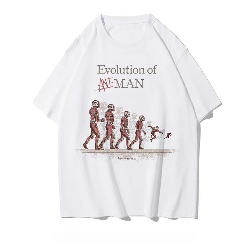 

Marvel Genuine High Quality Marvel Joint Ant-Man Men's and Women's Hip-Hop Short Sleeve Loose Crew Neck T-Shirt