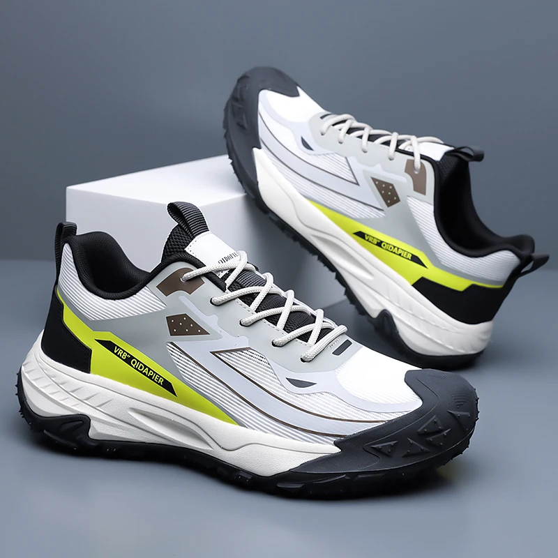 

Thick-Soled Breathable Summer Mesh Casual Shoes for Men Shock-Absorbing and Rebound Outdoor Power Grip Sports Running Shoe