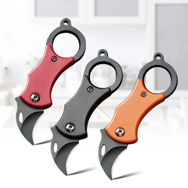 Mini Folding Knife Slicing Meat Fruit Fish Knife Cleaver Meat Chop Vegetables Kitchen Knives Boning Butcher Chef Utility Knifes