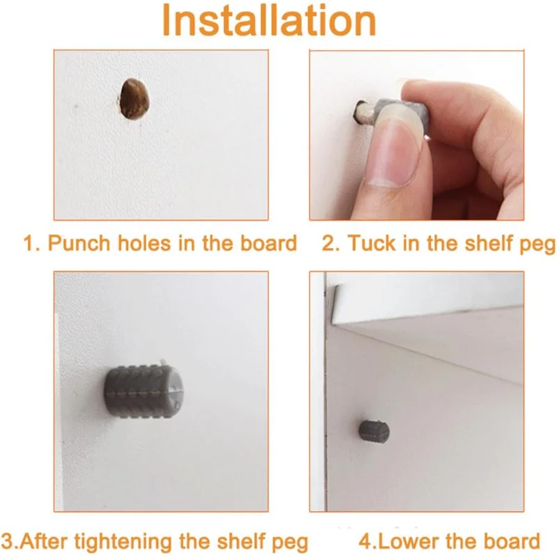 30 Buah Pin Rak Pasak Rak Kabinet Perlengkapan Rak Pin Braket Rak Furnitur Rak Buku Penyangga Rak Pin Pengunci