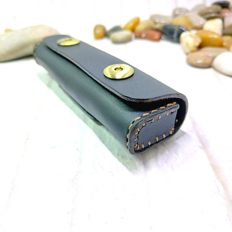 Folding Knife Holder Jackknife Holster waist Bag Belt Pack Military Knife Leather Sheath Handmade Customized PHD