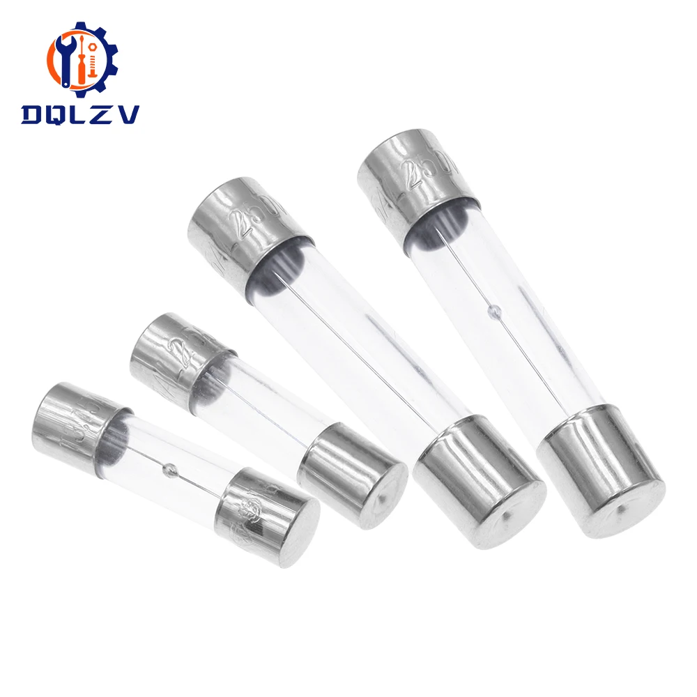 5*20 مللي متر 6*30 مللي متر ضربة سريعة أنبوب زجاجي الصمامات 5x20 مللي متر 6x30 مللي متر 250V 0.5A 1A 2A 3A 4A 5A 6A 8A 10A 15A 20A 25A 30A أمبير ضربة بطيئة فيوز