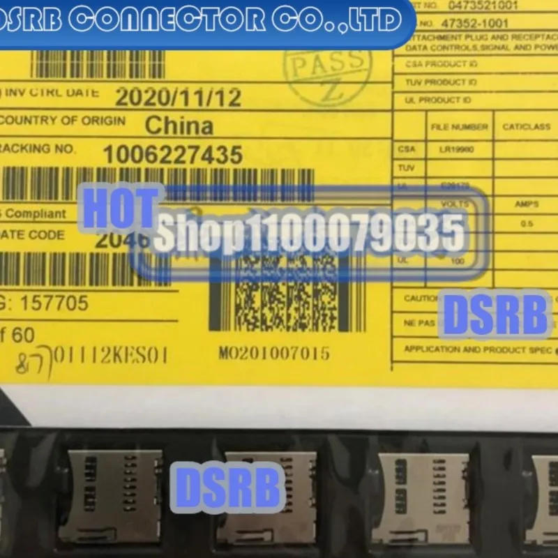 

20 шт./лот 47352-1001 473521001 micro Card 100% новые и оригинальные