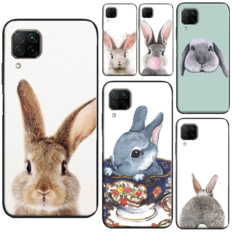 Cute Bunny Rabbit For Huawei Honor X8a X7a X9a X8 50 70 90 Lite Magic5 Pro P20 P30 P40 P50 P60 Nova 9 5T Case