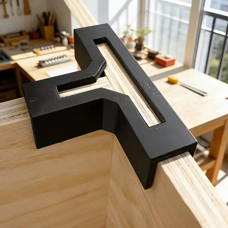 4 Pcs T-shaped Wooden Board 90 Degree Fixed Corner Braces Sturdy Connection Fasteners for Table Chair Drawer Repair DIY