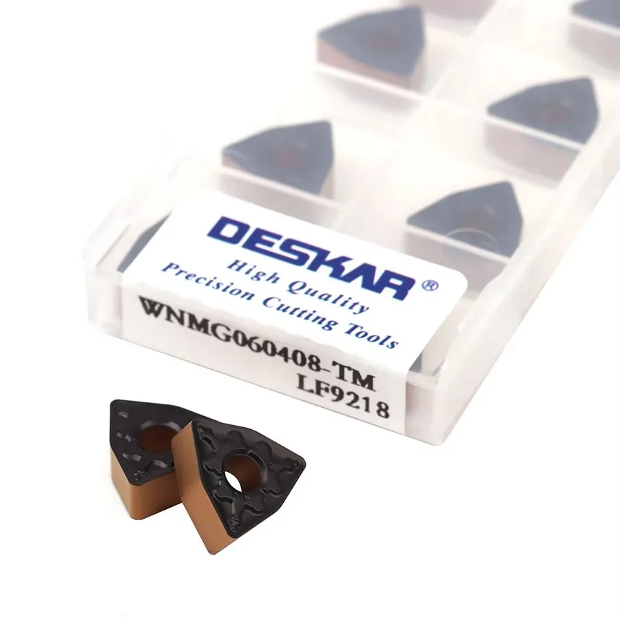 DESKAR WNMG060408-TM LF9218 Turning Insert Cutting Tool External Turning Tool Two-Color Processed Steel Part TM Slot Type Cutter