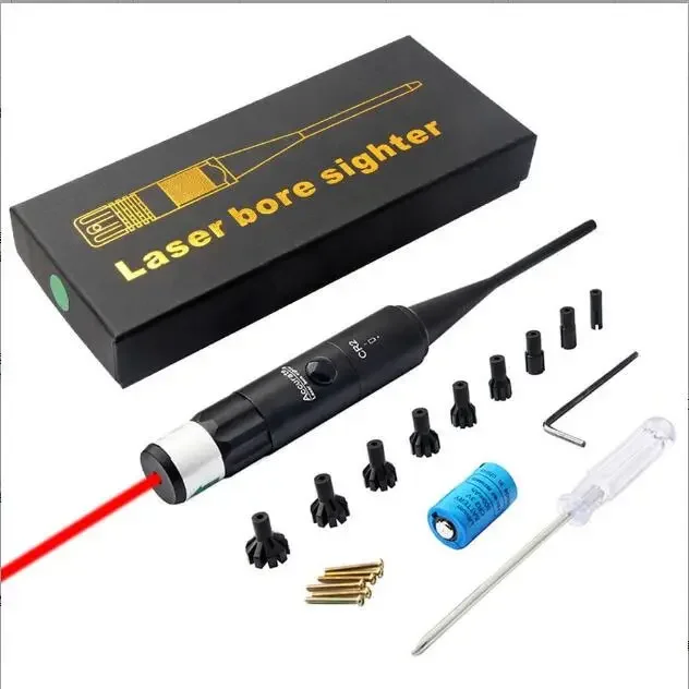 2024 Portable Red Dot Lase-r Bore Sighter Calibration Lase-r Scope Kit