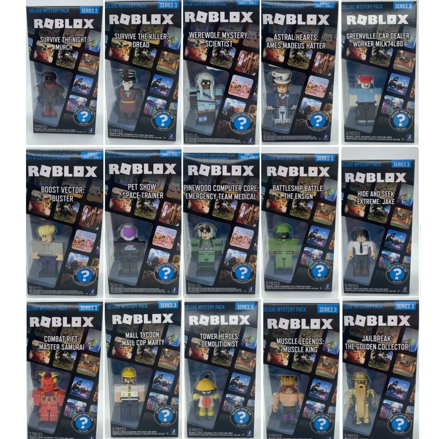 

Original Roblox Doll Deluxe Mystery Box Game Redemption Code 16 Style Virtual Game Bricks Kid Toys Gift