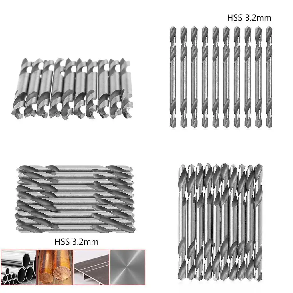 652F 10pcs 3.2mm HSS Double Ended Tortion Tools Set Set Set