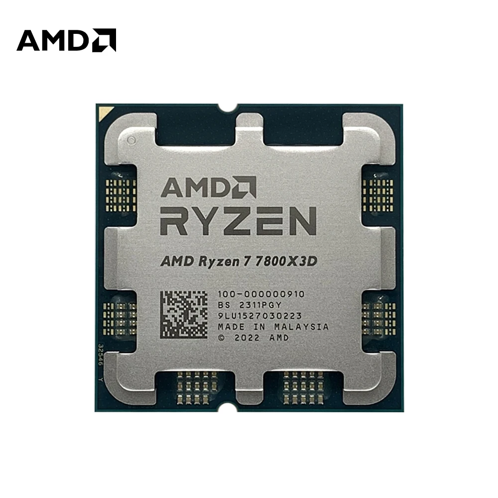 جديد! AMD RYZEN 7 7800X3D معالج ألعاب وحدة المعالجة المركزية الجديد AMD R7 7800X3D 8-Core 16-Thread 5NM 96M مقبس AM5 بدون لعبة مروحة