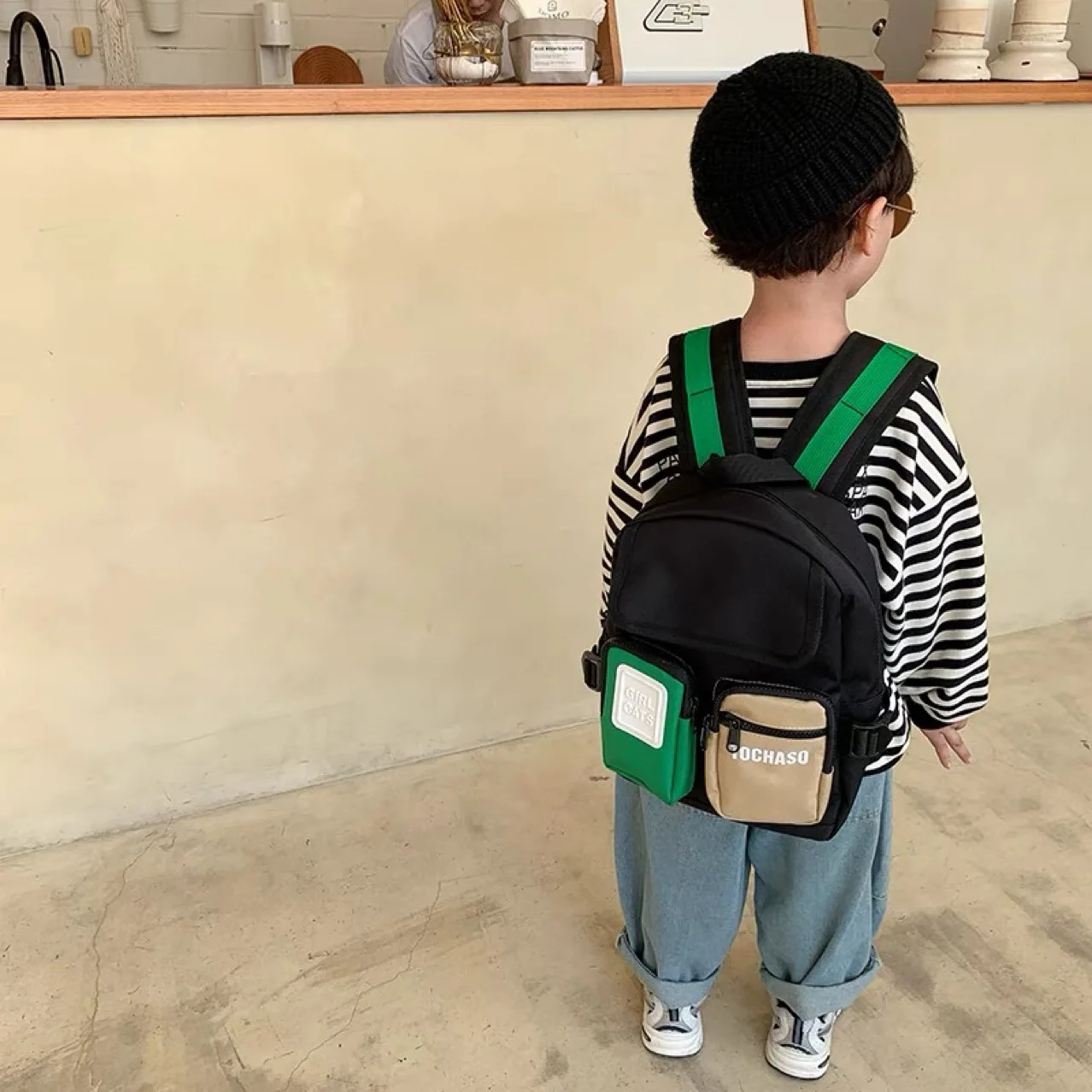 Bolsos de dos hombros con cremallera para niños de 3 a 6 años, mochilas escolares informales de Color sólido, a la moda, 2022