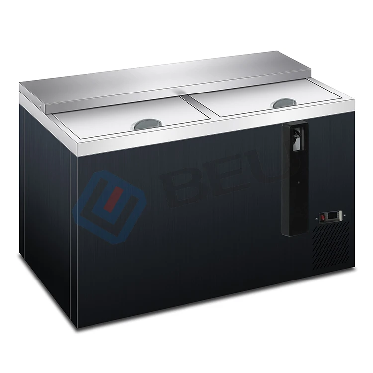 2 3 4 Sliding Door Horizontal Beer Cup Counter Freezer Under Counter Beer Refrigerator Chest Deep Freezers