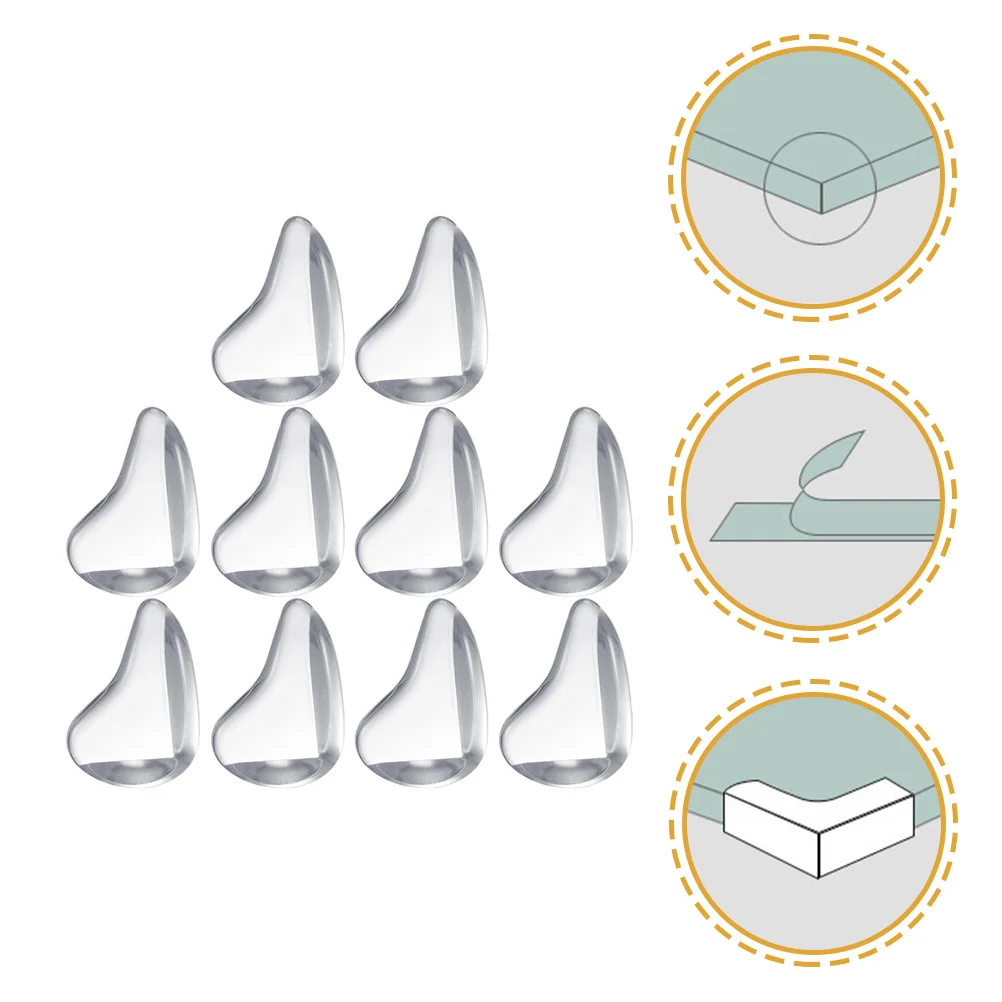 

10Pcs Furniture Corner Protectors Smooth Transparent Edge Guards for Desk Table Childproof Corner Protectors for Home Hospital