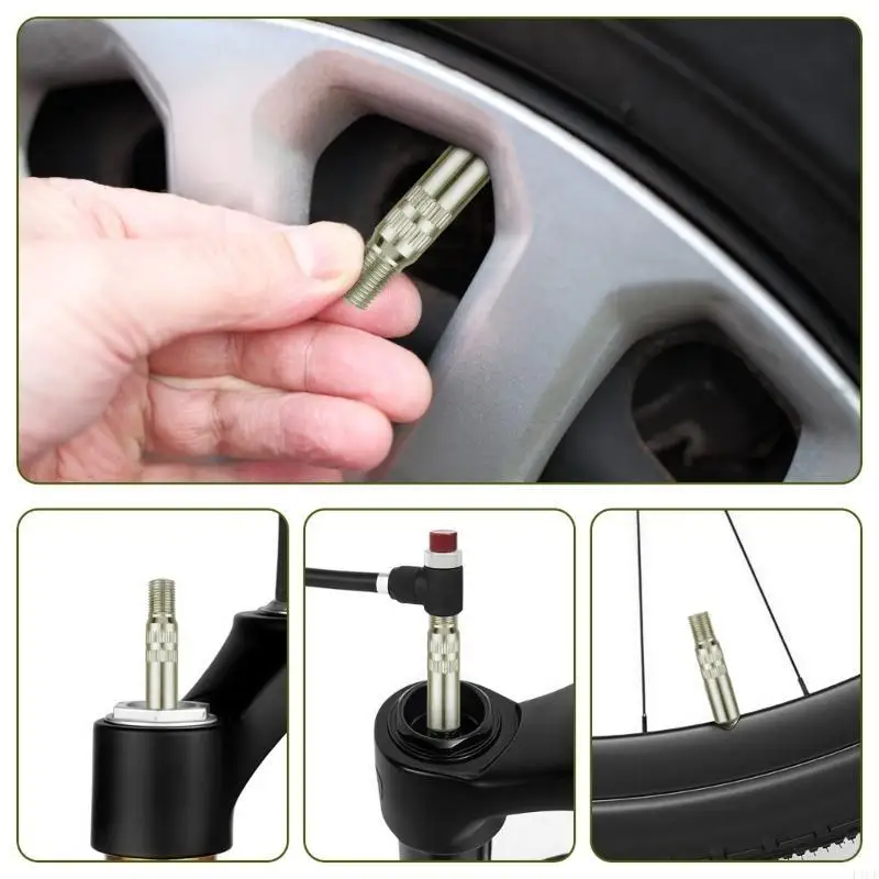 2025 New Weatherproof Chrome Tire Valves Caps Extended Metal Cover Secure Fit Auto Parts
