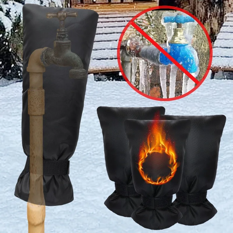 أكسفورد القماش غطاء صنبور الشتاء في الهواء الطلق التجمد غطاء الصنبور سميكة خرطوم مقاوم للماء يغطي المطبخ السباكة الحنفية حامي