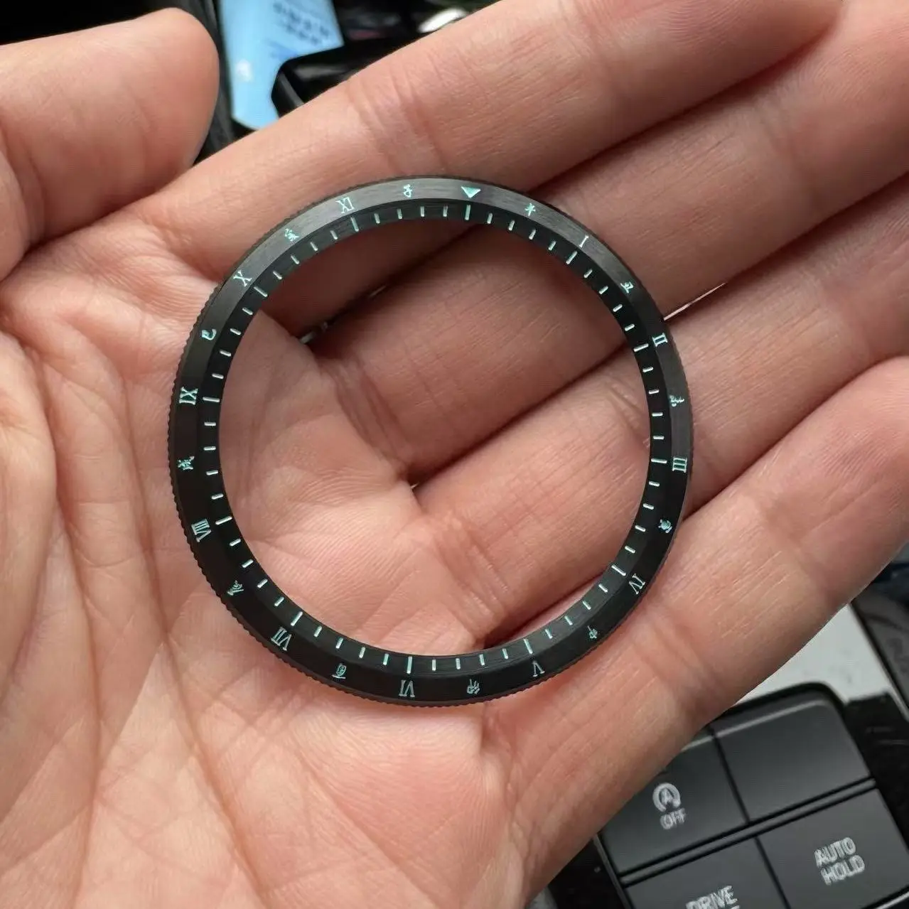 Moldura mecânica em aço inoxidável para relógio Xiaomi S3-s4 Universal + escala romana