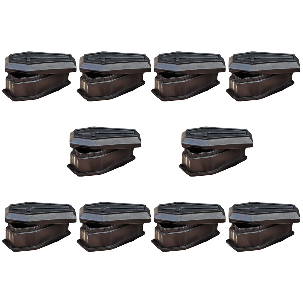 

10 Pcs Mini Toy Halloween Decoration Toys Prank Props Small Coffin Lidded Boxes for Kids
