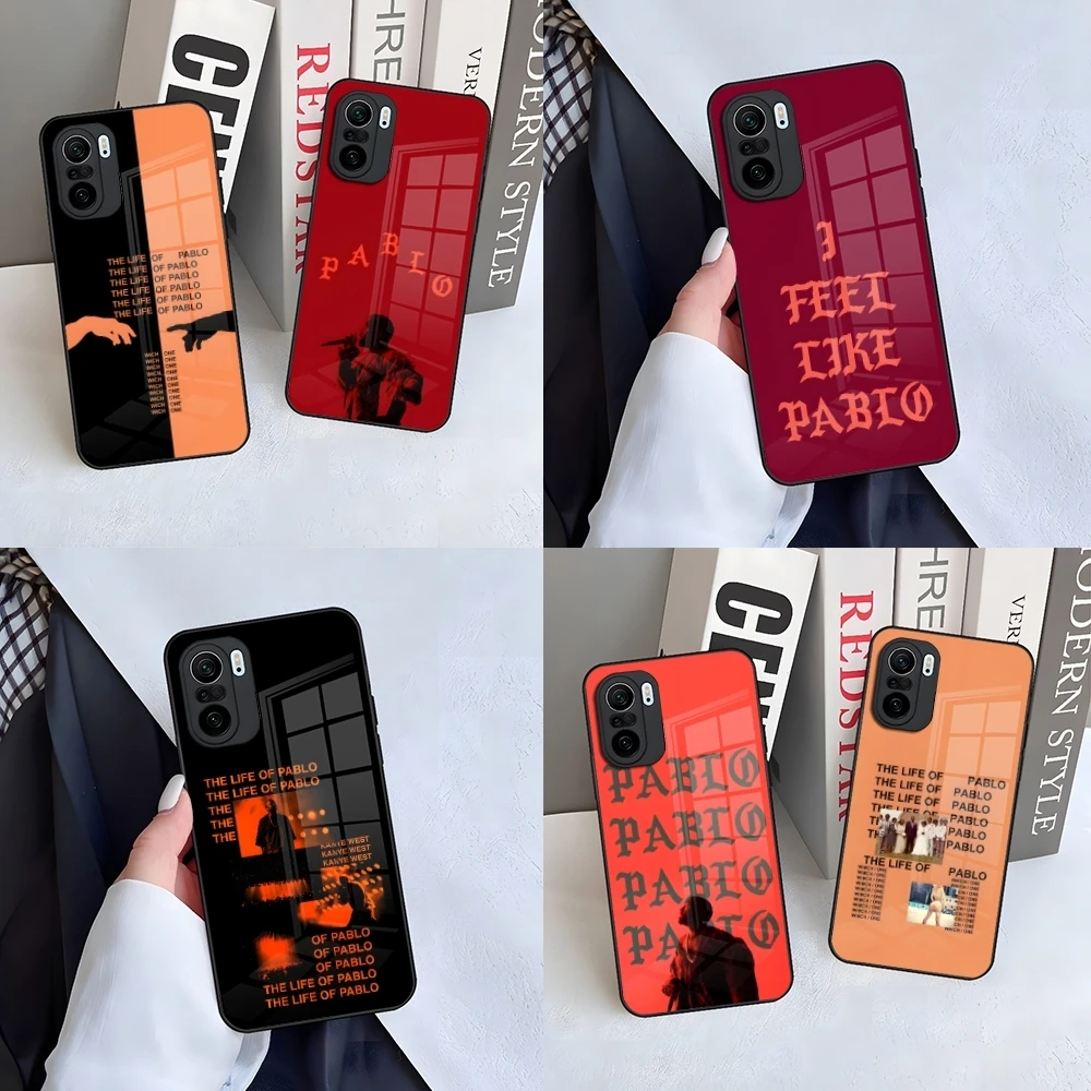 Eu sinta-se como pablo rapper kanye west caso de telefone para xiaomi 15 14 13 12 mi 11 s t x ultra lite t pro capa de vidro temperado