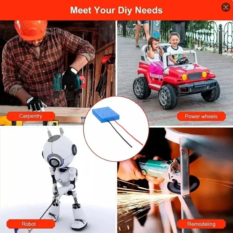 DIY Battery Power Wheels Adapter Connector for HART 40V Lithium Battery 14 AWG for Power Wheels Upgrade（No Batteries Included）