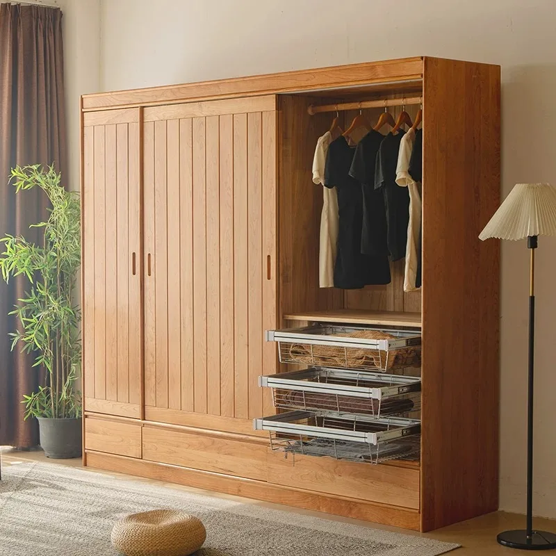 Style Modern Customized Wardrobes Hanging Clothes Organizer Open Bedroom Wardrobes Storage Wooden Muebles Para Hogar Furnitures