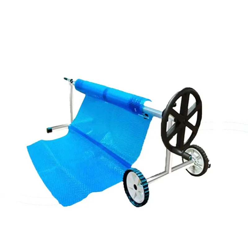 Manual stainless steel and ABS pool cover reels, customizable sizes for spa pools