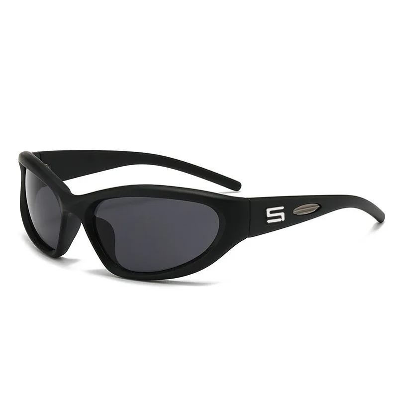 Y2K Rainbow Cat Eye Sunglasses Women for Men Luxury Brand Designer Vintage Sun Glasses Punk Hip Hop Lady UV400