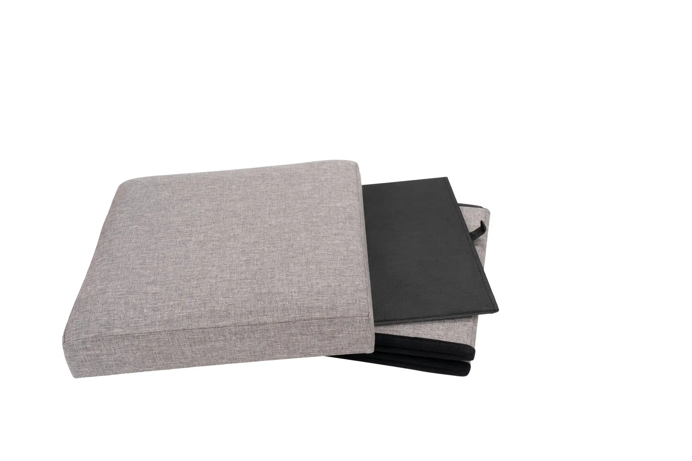 NEW Collapsible Storage Ottoman, Gray