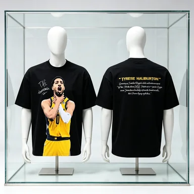 2026 Fashion Comfort New American Halliburton East  Celebration Action Printed Short Sleeve T-Shirt Men's and Women's T-shirts