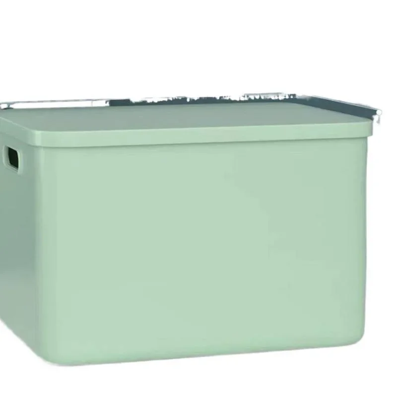 صندوق تخزين بلاستيكي شفاف سميك، صندوق منظم ألعاب الملابس الكبيرة جدًا مع حاوية تخزين الغطاء، صندوق تخزين الوجبات الخفيفة #5