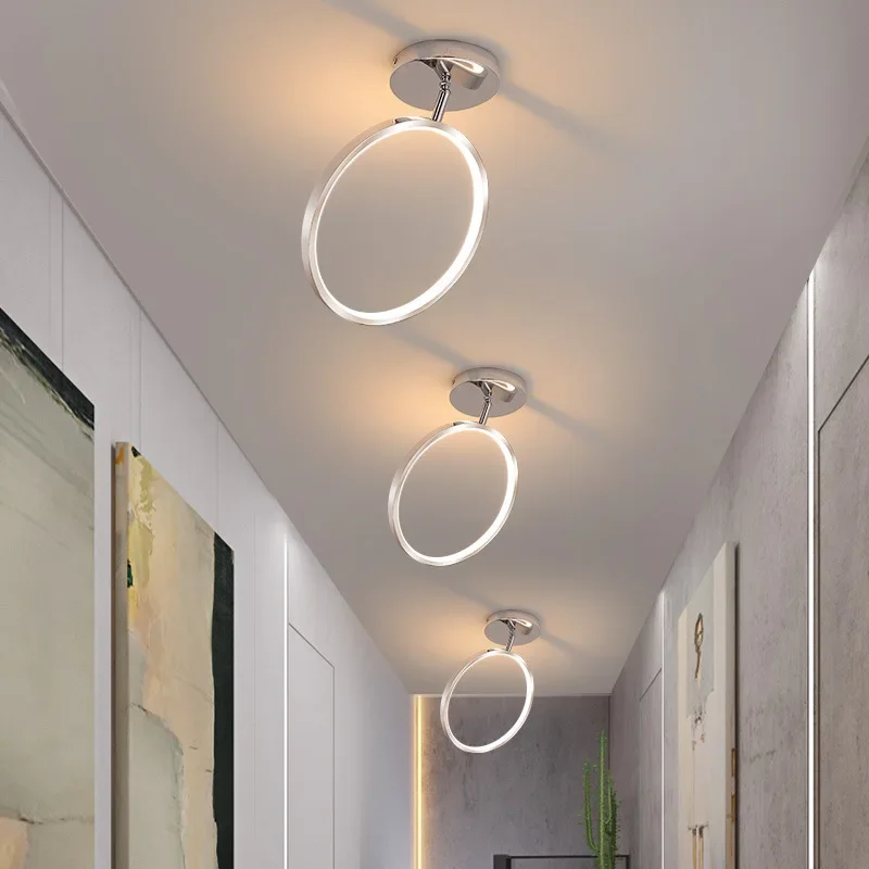 

Modern LED Ceiling light indoor lighting for Restaurant Bedroom Corridor aisle Children's room Angel's halo Ceiling lamp