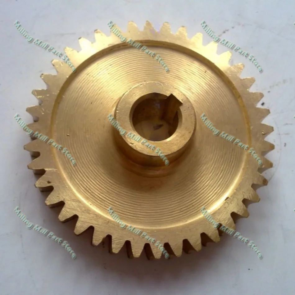 Copper Worm Gear for Nantong X6325 X6330A X5330A Universal Rocker Arm Milling Machine Cutting Edge Feed Z=40,Φ86，inner Bore 15