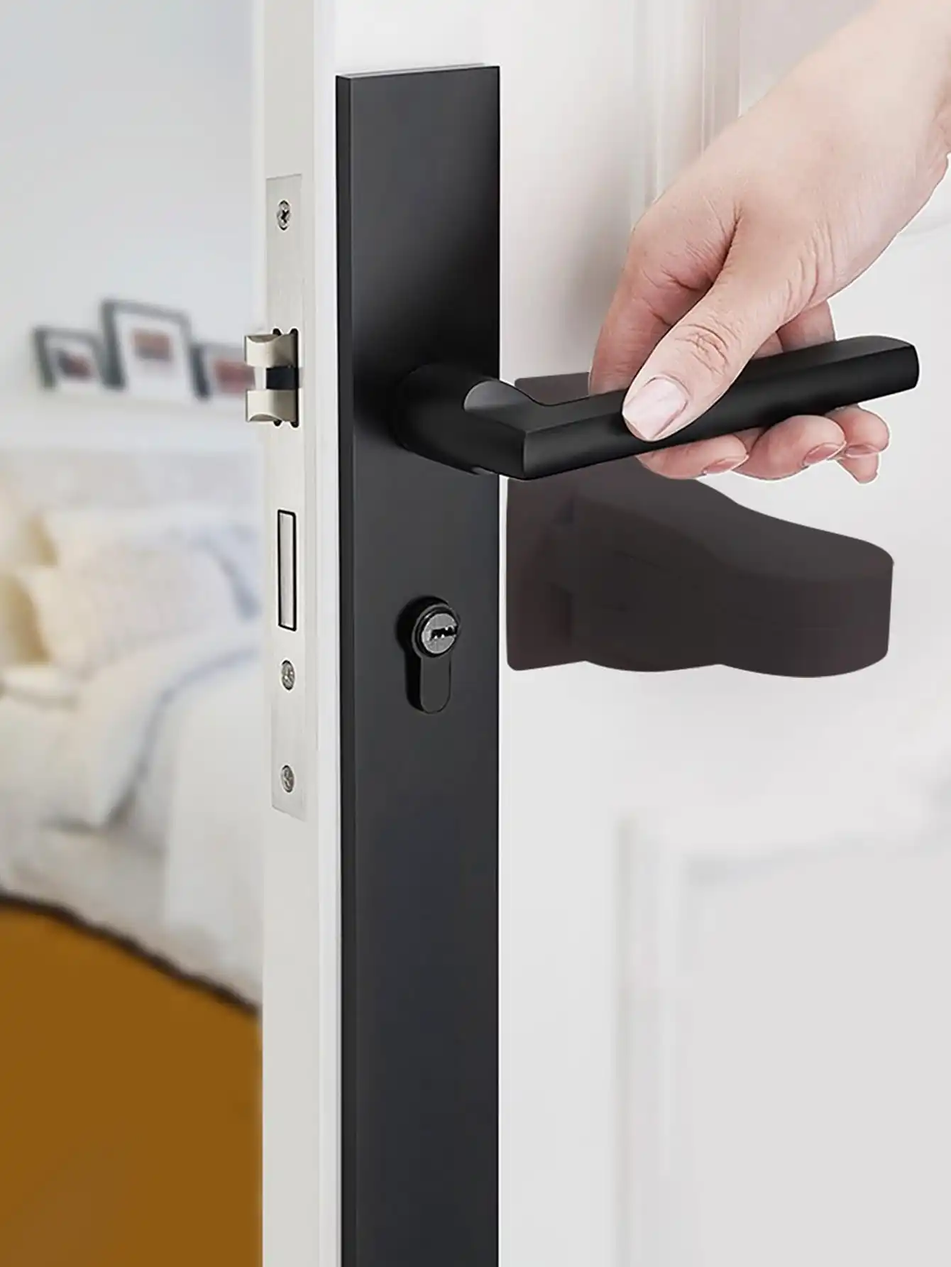vvocci  Baby Safety 1pc for Cabinet Drawer DoorstopChild Safety Lock Handle Multi-function Door Lock