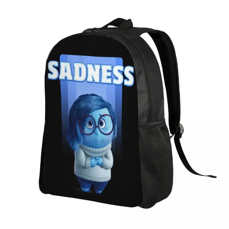 Mochila personalizada de "Inside Out" para hombre y mujer, para estudiantes universitarios morral, se adapta a bolsas para portátiles de 15 pulgadas