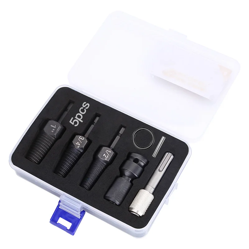 HUHAO Damaged Screw Extractor Set, 3-Piece Easy Out Broken Bolt Water Pipe Tap Remover Tool for 1/2