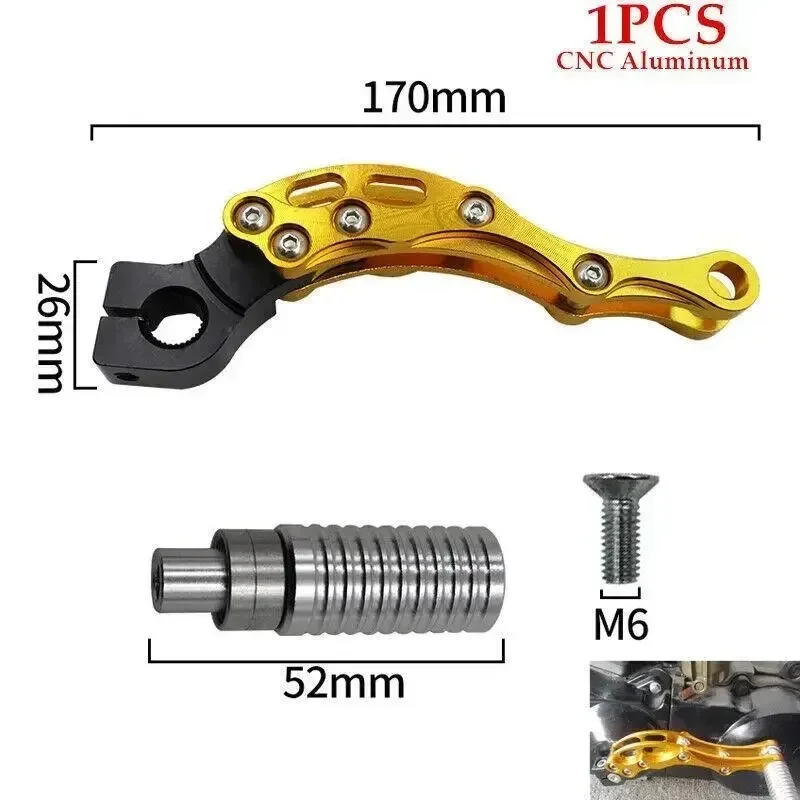 CNC Motorcycle Engine Kick Start Starter Lever For Yamaha Honda 139QMB Scooter JOG50/90/100 Fuxi 100CC Ghost Fire RSZ ZY100 - view 5