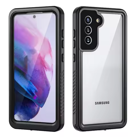 For Samsung S25 S24 Plus S23 Ultra S20 S21 FE IP68 Waterproof Transparent Phone Case Anti-fall Full Dustproof Protection Cover
