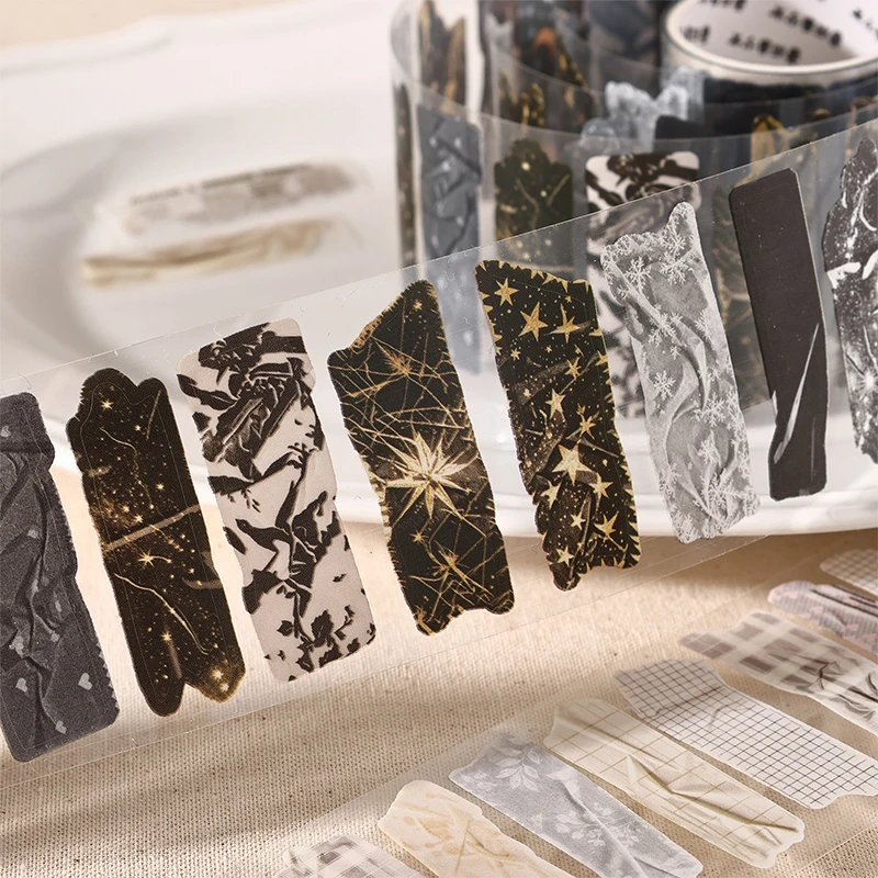 45mm*2m Cute Wrinkled Texture Series PET Tape Kawaii Decorative Adhesive Scrapbook stickers Hand Made Masking Tape Stationery